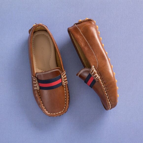ELEPHANTITO Club Loafer Natural Brown - Toddler Loafers New - Picture 1 of 11